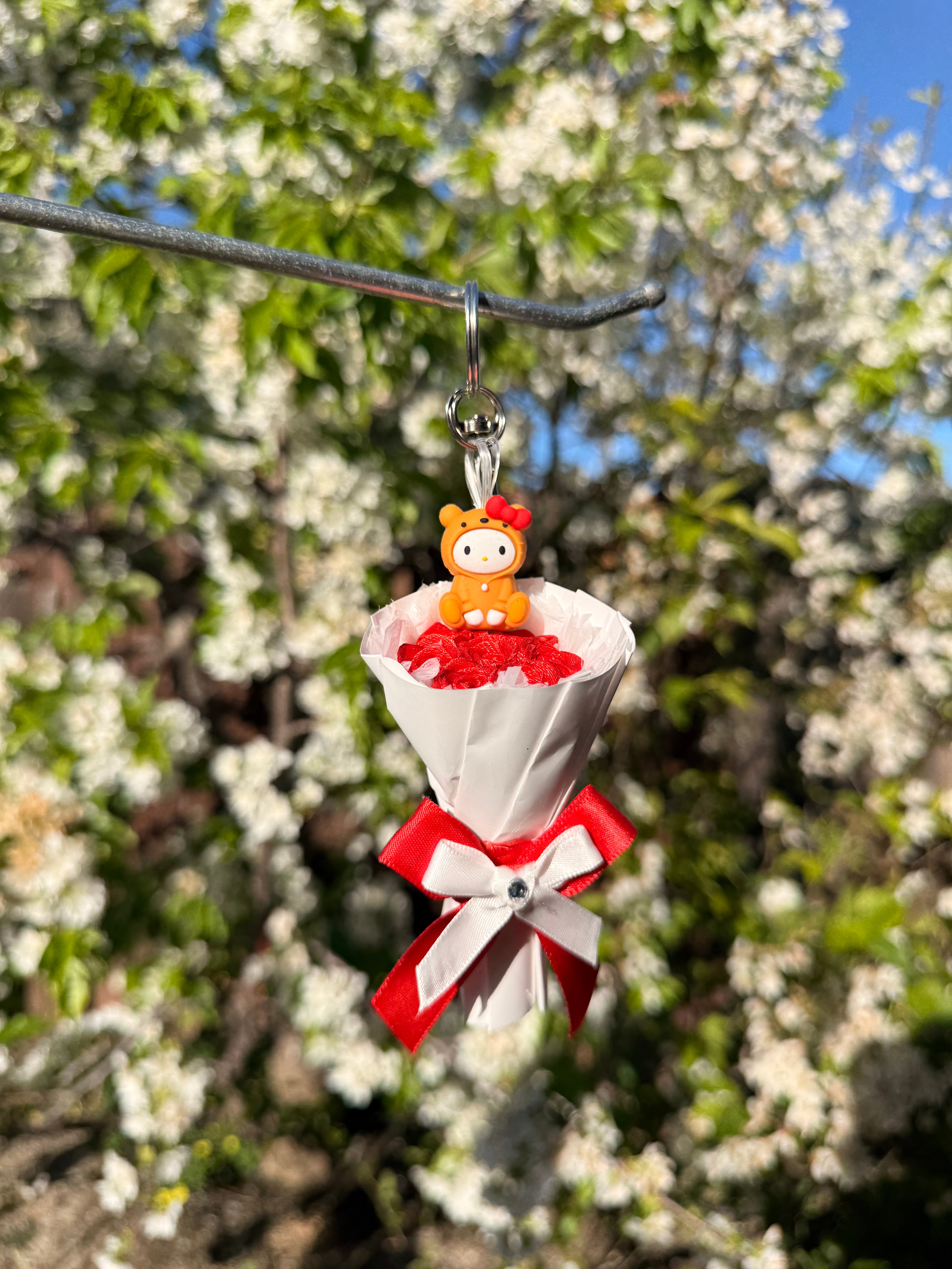 Bear Hello Kitty Keychain