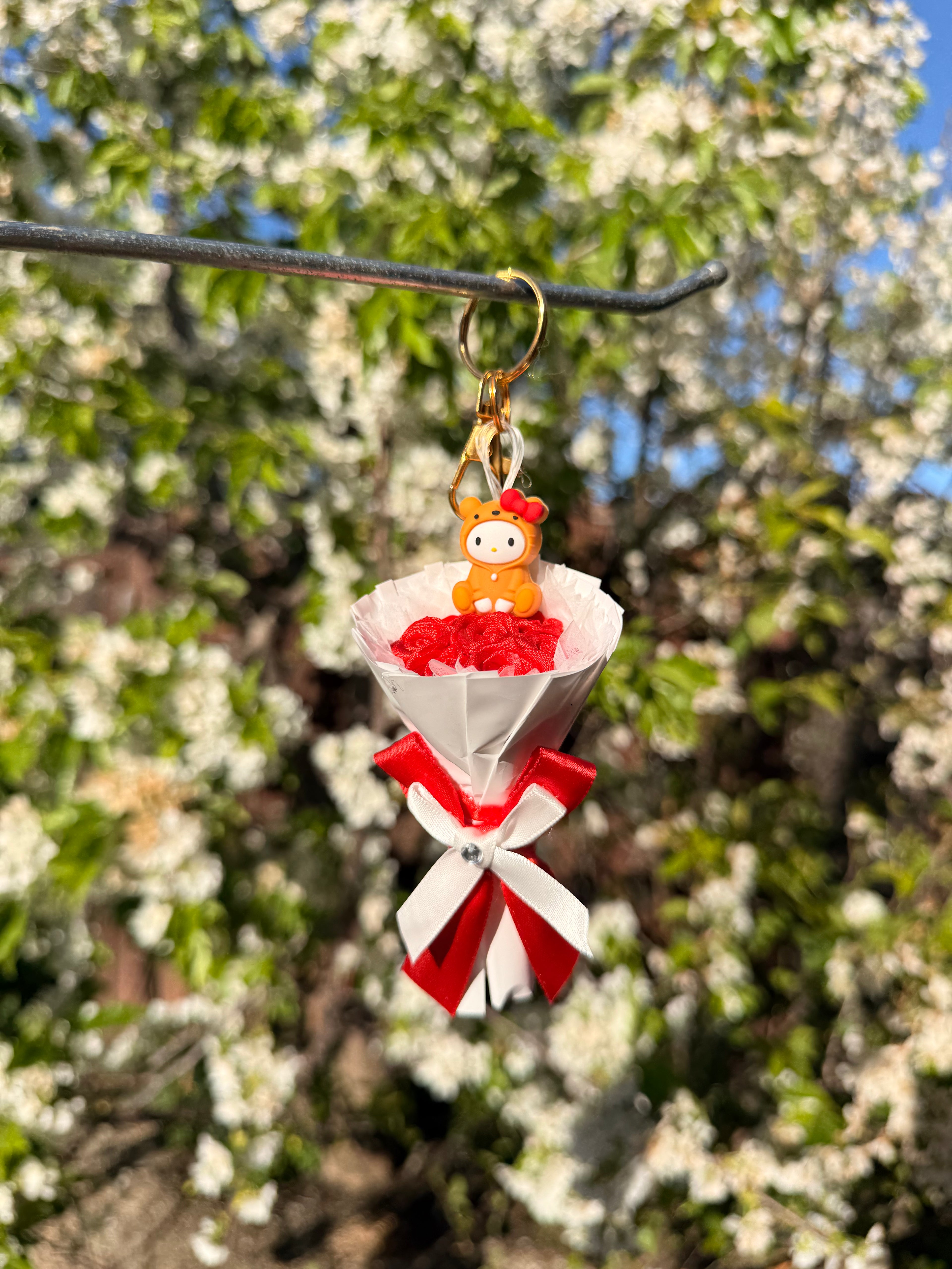 Bear Hello Kitty Keychain