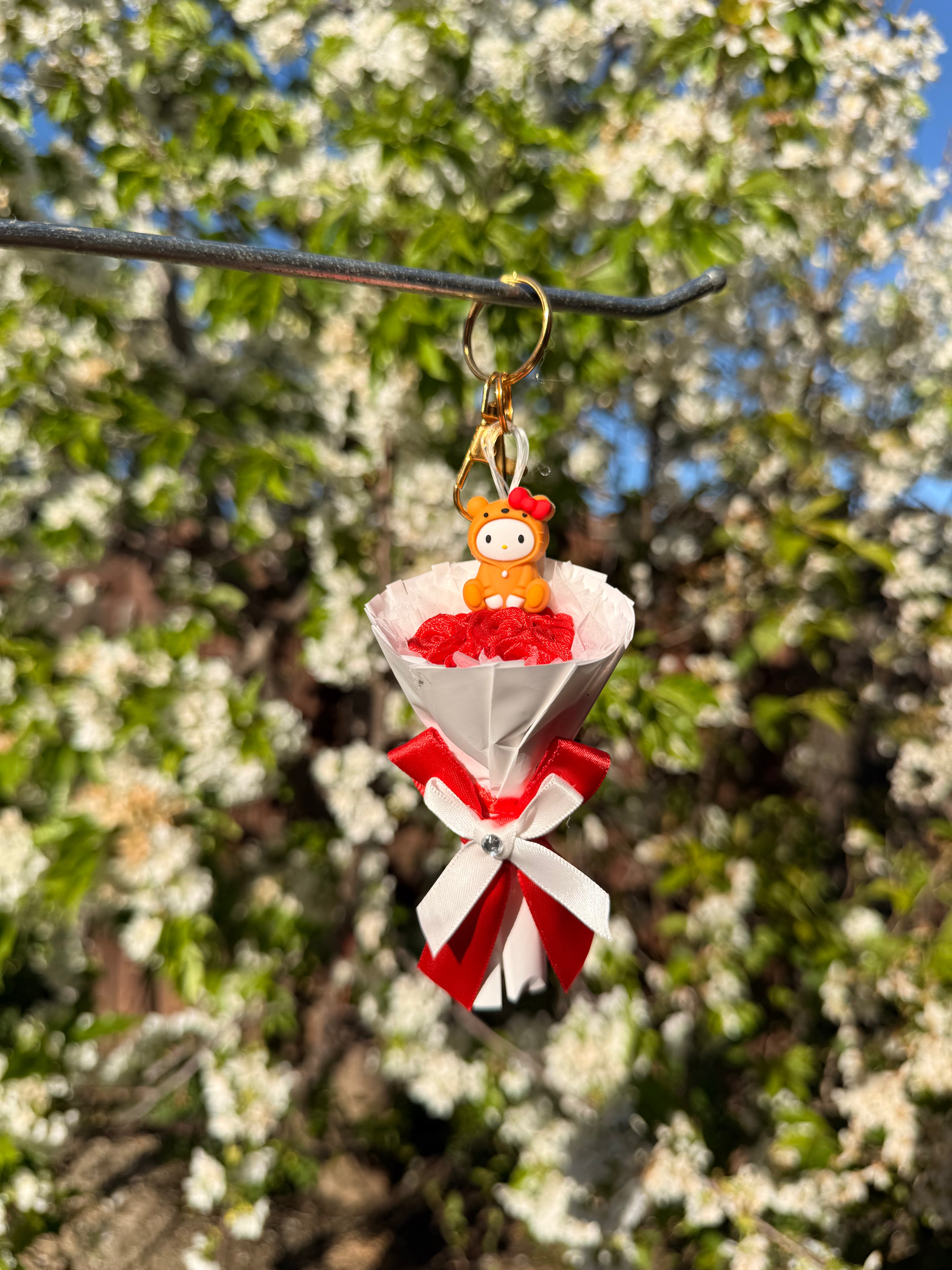 Bear Hello Kitty Keychain