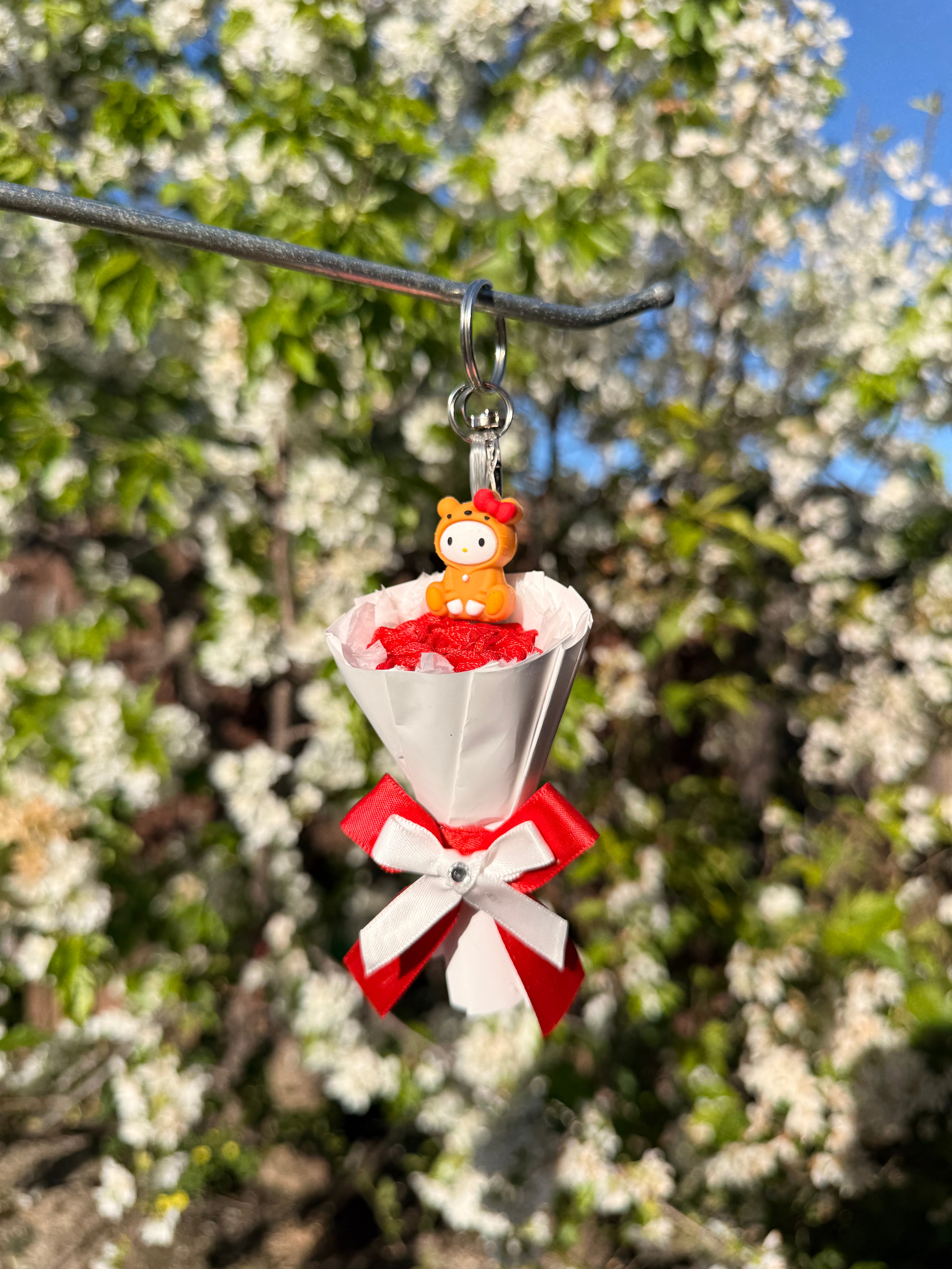 Bear Hello Kitty Keychain