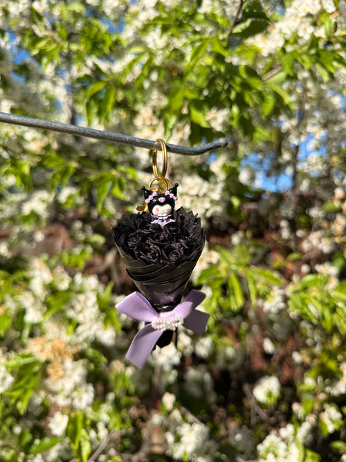 Black Kuromi Keychain